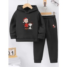 Makiteks Kışlık Kız Erkek Çocuk Eşofman Takımı Snopy 5 6 7 8 9 10 11 12 Yaş Snoopy