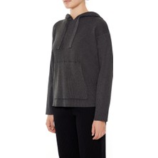 F21 Örgü Kapüşonlu Sweatshirt