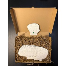 Empressco 10'lu Ahşap Aslan Figürleri Boyama Seti, Eğlenceli Sanat Etkinliği