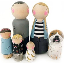 Empressco Renkli Doğal Peg Bebek Ailesi ile Keyifli Oyun Zamanları