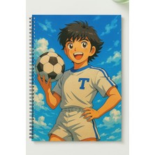 Black-One Tsubasa A5 Metal Spiralli Çizgisiz Sert Kapak Tsubasa Defter