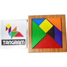Empressco Renkli Ahşap Tangram Eğitici Oyuncak, Çocuklar Için Eğlenceli ve Öğretici Set