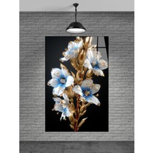 Beyaz Çiçek Cam Tablo Ev Dekorasyon,balkon Dekorasyonu,dekoratif,duvar Tablo,mutfak Tablo