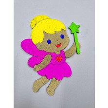 Empressco Renkli 5 Adet Sevimli Peri Kızı Ahşap Boyama Seti 15X13 cm