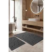 Chilai Home Lino Füme Cotton 2'li Set Pamuklu Banyo Paspas Seti Tpmk