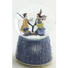 Defne Toprak Defne Çok Renkli Kış Masalı Kar Küresi Orta Boy Nostaljik Dekoratif Obje