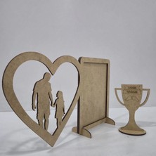 Empressco Kahverengi Ahşap Boyama Seti, Kız Çocuklar Için Eğlenceli Etkinlik, Demonte Mdf Ürünü