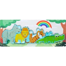 Empressco Doğa Temalı Ahşap Puzzle, Eğlenceli ve Renkli Oyun Seti, Çocuklar Için Mükemmel Seçenek