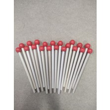 Empressco Kırmızı Ahşap Toplu Ritim Çubuk 20 Çift (40 Adet) Eğlenceli ve Dayanıklı