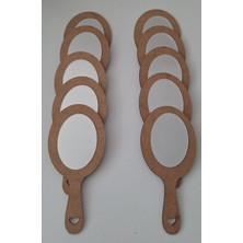 Empressco 10'lu Ahşap El Aynası Seti, Kreş ve Aktivite Etkinlikleri Için, Boyama Seçenekli