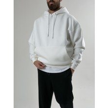 Cocopelli Erkek Şardonlu Ekru Hoodie COC2603