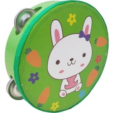 Empressco Ahşap Bebek Eğitici Zilli Tef Bateri Ritim Seti, Gri