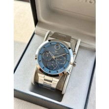 Ferro FM11568AWT-L3 Quartz Çelik Gri Lacivert 3 Atm 44 mm Erkek Kol Saati