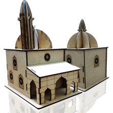 Empressco Eğlenceli ve Eğitici Ahşap Camii Maketi Montaj Oyunu Beyaz