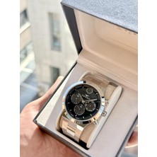 Ferro FM11568AWT-A2 Quartz Çelik Gri Siyah Kadran 44 mm Erkek Kol Saati