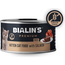 Bialin's Süper Premium Pate Yavru Kedi Maması Somonlu 100 Gram