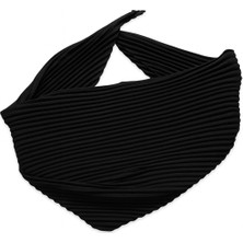 Avoria Siyah Piliseli Kadın Fular