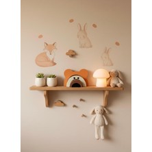 Empressco Renkli Ahşap Ayıcık Figürlü Montessori Oda Süsü ve Bebek Oyuncağı