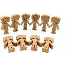 Empressco 10 Adet 10 cm Kız Figürü, Dik Durabilir, Okul Öncesi Eğlence ve Eğitim Seti