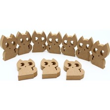 Empressco 10 Adet Kahverengili Sevimli Kedi Figürü, Dik Duruş, Eğitim ve Oyun Malzemesi