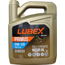 Lubex Primus Sv-La 0W20 5 Lt Vw 508 00 509 00 Onaylı