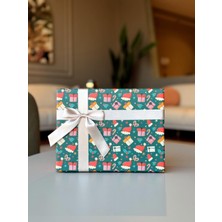 Kolix 3'lü Yılbaşı Temalı Dekoratif Fiyonklu Hediye Kutusu Karma Model  Happy New Year Noel Kutu