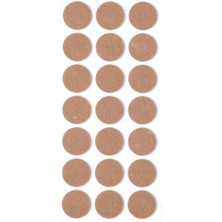 Kitchen Design Lab 21 Adet Yapışkanlı Sandalye, Masa, Koltuk Altı Parke Koruma Keçesi, Yuvarlak, 3 cm