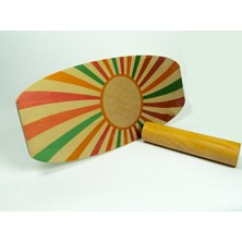 Empressco Renkli Ahşap Desenli Denge Tahtası, Eğlenceli ve Sağlıklı Aktivite Için Ideal