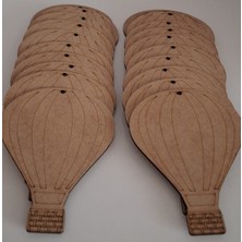 Empressco Kahverengi Hava Balonu Ahşap Boyama Aktivite Seti, Eğlenceli ve Öğretici Hobi Malzemeleri