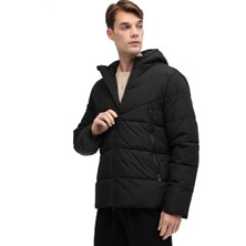 Kinetix ml Block Coat 5pr Siyah Erkek Kısa Kaban