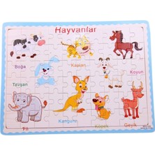 Empressco Ahşap Eğitici Yapboz Beyaz, Öğrenmeyi Keyifli Kılan Zeka Geliştirici Oyun