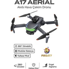 A17S Aerial Drone 360° Engel Algılama Hd Kamera 150METRE Uçuş, Fırçasız Katlanabilir Drone Çantalı
