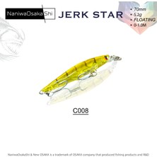 NaniwaOsakashi Nanıwaosakashı Jerkstar 70MM 5.2g Maket Balık