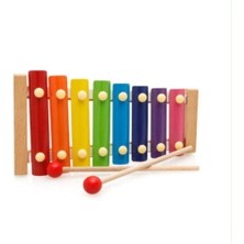 Empressco Ahşap 8 Çıkışlı Ksilofon, Beyaz Renkli, Eğlenceli ve Eğitici Müzik Aleti