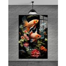 Marsilyan Renkli Balıklar Cam Tablo Ev Dekorasyon,balkon Dekorasyonu,dekoratif,duvar Tablo,mutfak Tablo