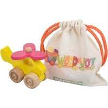 Empressco Doğal Ahşap Hareketli Helikopter Eğitici Oyuncak, Çocuklar Için Eğlenceli ve Güvenli