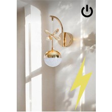 Akgül Gold Tek Top Elektrikli Kelebek Figürlü 3 Renk Aplik