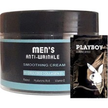 Süper Anti-Wrinkle Smoothing Cream 100 ml Erkek Yüzcilt Gençsi Bakım Kremi Men's + Yanında Jel