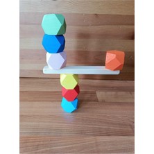 Empressco Renkli Ahşap Denge Kulesi Seti, Eğlenceli ve Öğretici Oyunlar