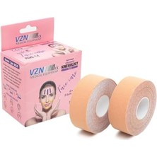 Storemax Vzn Facetape Yüz Germe ve Kırışıklık Rehabilitasyon Bandı | Hipoalerjenik |%100 Pamuk | 2 Adet | 2,5 cm x 5 M