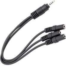 Powermaster Kulaklık Mikrofon Çoklayıcı 3 Port 3.5 mm Splitter Çevirici Dönüştürücü Adaptör PM-4871