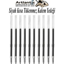 Artlantis Plastik Tükenmez Kalem Yedeği 10 Adet 10.7 cm Tükenmez Kalem Içi Yedek Plastik Tükenmez Kalem Içi Okul Ofis Jel Kalem