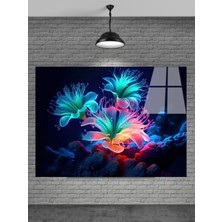 Marsilyan Sevilen Seri Çiçek Cam Tablo