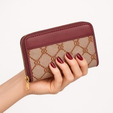 Tandi Bags Ays Desenli Cüzdan Bordo