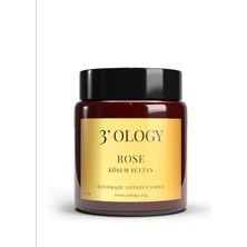 Storemax 3'ology Rose Kösem Sultan Handmade Lotion Candle, 125 gr