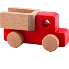 Empressco Gri Renkli Ahşap Mini Kamyon, Sevimli ve Dayanıklı Oyun Aracı