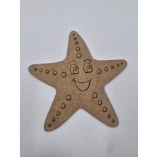 Empressco 10 Adet Sevimli Deniz Yıldızı Ahşap Boyama Seti, 15X15 Cm, Dış Mekan ve Etkinlikler Için