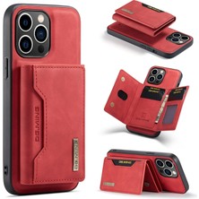 Teleplus iPhone 15 Pro Kılıf Ming Serisi 2-1 Pu Deri Kartlıklı Kapak