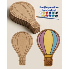 Empressco Ahşap Balon Boyama Seti, Çocuklar Için Eğlenceli ve Yaratıcı Etkinlik.