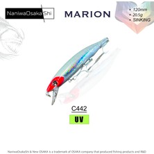 NaniwaOsakashi Nanıwaosakashı Marıon 120MM 20,5gr Sınkıng Maket Balık